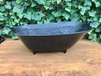 Te koop: Oude gietijzeren kolenbak met handgrepen., Antiek en Kunst, Ophalen of Verzenden