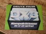Tractor folder Deutz-Fahr DX 3, Boeken, Ophalen of Verzenden, Zo goed als nieuw