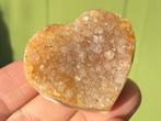 Agaat hart met druzy kristallen mineralen, Ophalen of Verzenden, Mineraal
