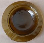 Vintage glazen asbak bruin glas groot model, Ophalen of Verzenden, Gebruikt, Asbak