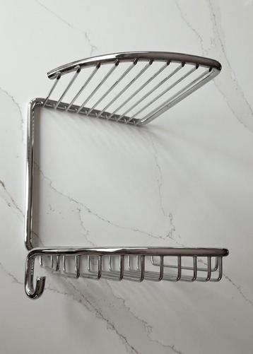 Chroom Doucherek - Hoekmodel - beschikbaar voor biedingen