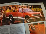Brochure Chevrolet S-10 Pickups 1988, Ophalen of Verzenden, Zo goed als nieuw, Chevrolet