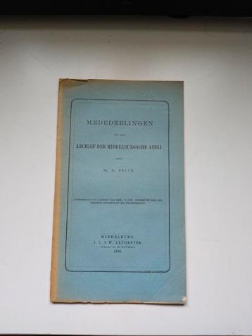 Mededeelingen uit het archief der Middelburgsche Abdij beschikbaar voor biedingen
