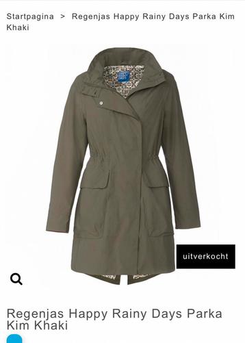 Happy Rainy Days Winter parka Kim Khaki | Maat: L beschikbaar voor biedingen