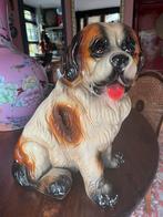 Vintage XL gipsen beeld St. Bernard, Ophalen, Gebruikt, Dier
