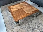 Chinese vintage salontafel, Vierkant, Zo goed als nieuw, Minder dan 50 cm, Overige houtsoorten