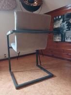2 zgan zware kwalitileit eetkamerstoelen., Ophalen, Zo goed als nieuw, Grijs, Metaal