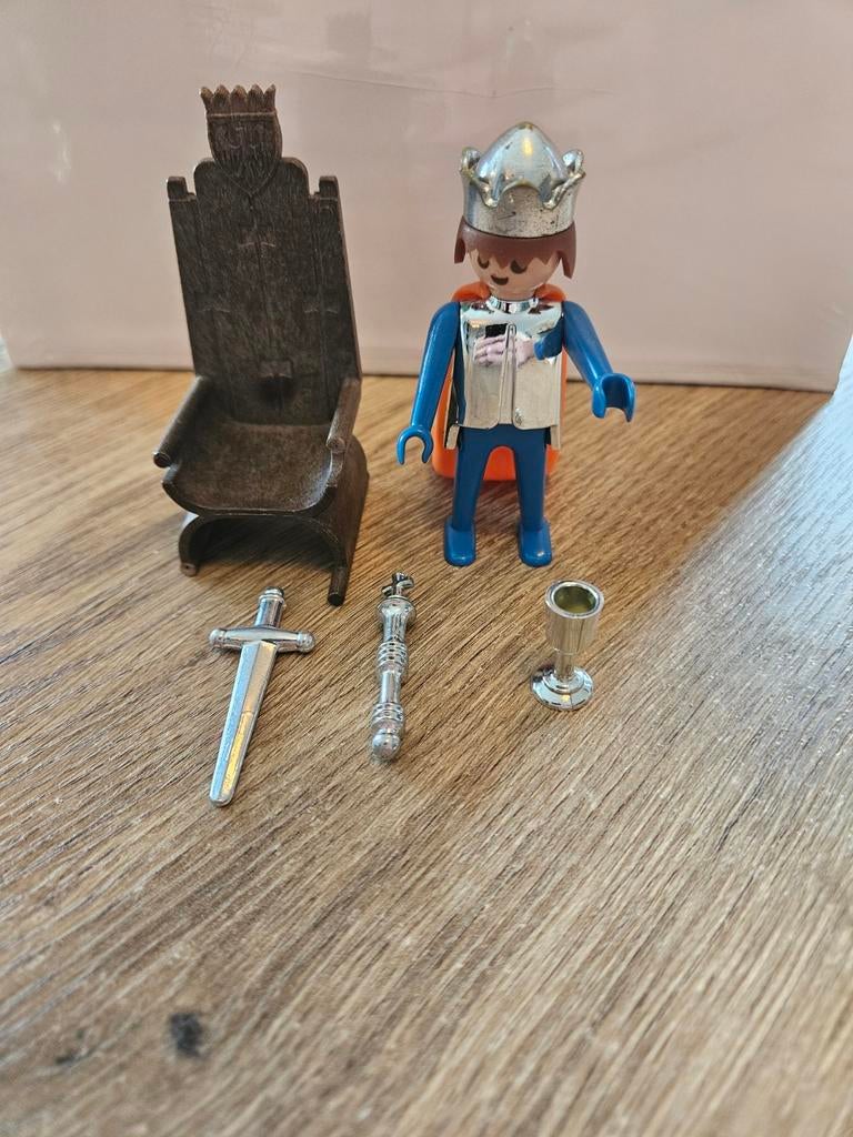 Playmobil Koning met troon (set 3331) uit de jaren '70., Ophalen of Verzenden, Zo goed als nieuw