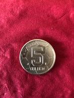 Vijf Gulden munt, Voetbal munt van EK 2000, Postzegels en Munten, Munten | Nederland, Ophalen of Verzenden, Koningin Beatrix, 5 gulden