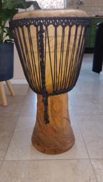 djembe met tas en standaard, Muziek en Instrumenten, Percussie, Ophalen, Zo goed als nieuw, Trommel