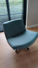 Goossens Adam Draaifauteuil blauw, Huis en Inrichting, Fauteuils, Ophalen, Minder dan 75 cm, Zo goed als nieuw, 75 tot 100 cm