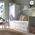 IKEA Bed / Bedbank, Ophalen, Wit, Tweepersoons, 80 cm