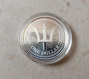1 oz Zilver munt Trident van 2020 uit Barbados beschikbaar voor biedingen