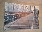 Canvasdoek schilderij Brooklyn Bridge, Ophalen, 125 cm of meer, Zo goed als nieuw, Schilderij