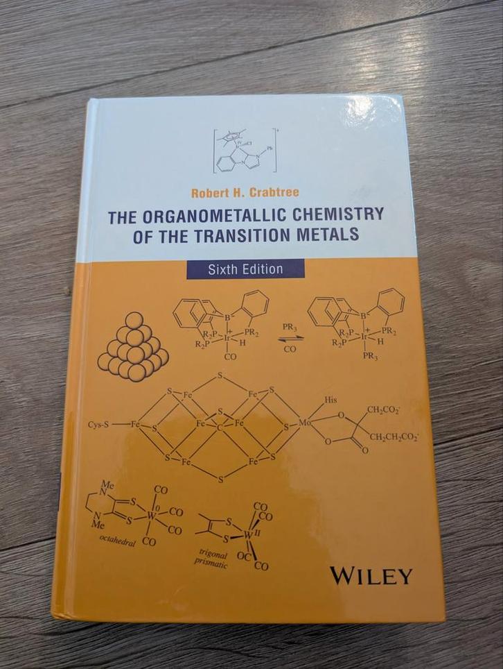 Organometallische Chemie - Crabtree (ZGAN), Boeken, Studieboeken en Cursussen, Zo goed als nieuw, HBO, Beta, Ophalen of Verzenden