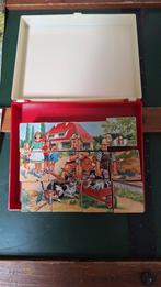 Vintage houten blokken puzzel jaren 60 boerderij, Antiek en Kunst, Ophalen of Verzenden