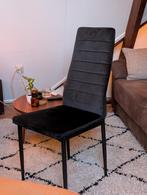 4x Zwarte Eetkamerstoelen - Zo Goed Als Nieuw - Set van 4, Huis en Inrichting, Stoelen, Ophalen, Zwart, Zo goed als nieuw, Vier