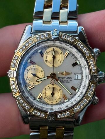 Breitling chronomat D13352, 2002, MOP dial, diamonds beschikbaar voor biedingen