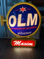 Olm Pilsener Maxim lichtreclame mancave reclame lichtbak., Ophalen, Gebruikt, Reclamebord