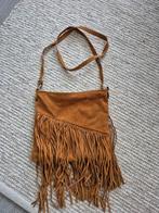 Vera Pelle echt leren/ suede crossbodytas bruin oranje, Sieraden, Tassen en Uiterlijk, Tassen | Damestassen, Ophalen of Verzenden