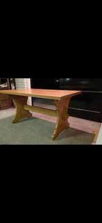 Houten Eettafel - Robuust en Stijlvol, Huis en Inrichting, Tafels | Eettafels, Ophalen of Verzenden, Gebruikt, Rechthoekig, 50 tot 100 cm