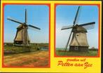 (NH396) Ansichtkaart Petten molen Schoorl en Burgerbrug, Verzamelen, Ansichtkaarten | Nederland, Verzenden, 1980 tot heden, Gelopen
