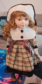 Hand gemaakte pop merk porcain doll, Ophalen of Verzenden, Zo goed als nieuw, Pop