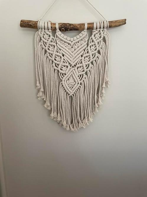 Macrame wandhanger/wandkleed vlinder, Huis en Inrichting, Woonaccessoires | Wanddecoraties, Nieuw, Ophalen of Verzenden