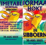 Te koop 2 kaarten van Normaal 30-8 in Siddeburen, Tickets en Kaartjes, Twee personen, Augustus, Rock