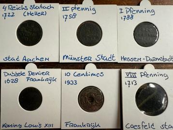 Lotje muntjes Duitsland en Frankrijk uit Bodem Vondst beschikbaar voor biedingen