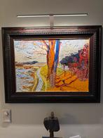 Schilderij met bomen en landschap peter  Bol, Ophalen of Verzenden