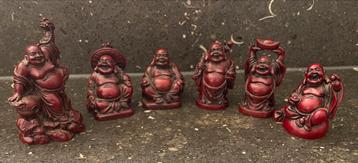 Set van 6 Boeddha beeldjes beschikbaar voor biedingen