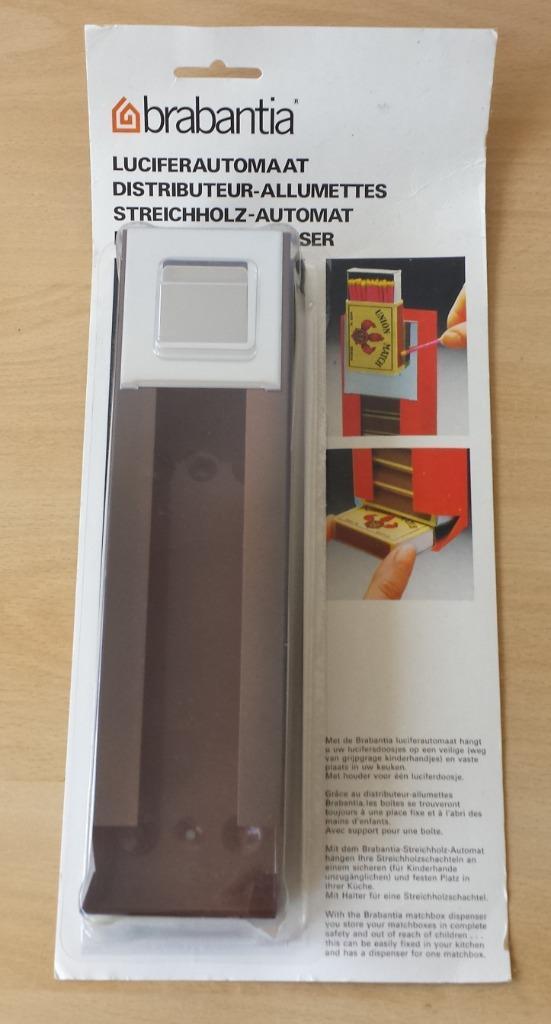 Luciferautomaat Brabantia - Bruin - Brabantia - jaren 80, Huis en Inrichting, Keuken | Keukenbenodigdheden, Nieuw, Ophalen of Verzenden