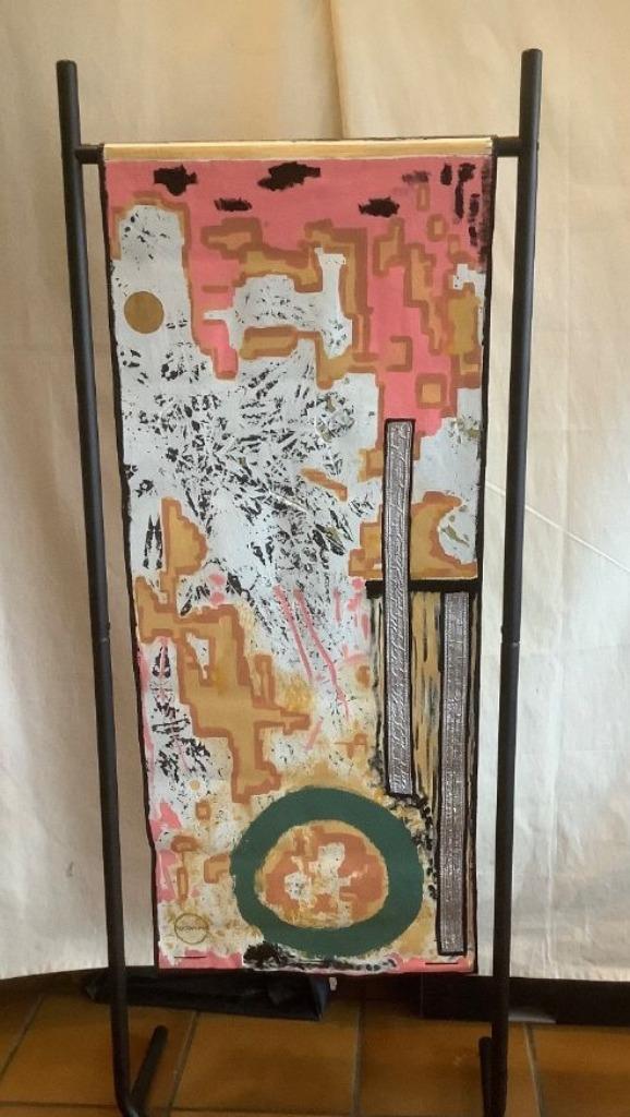 Textiel kunstwerk SoCoMono. Titel "Recycle Upcycle" (nieuw!), Antiek en Kunst, Antiek | Kleden en Textiel, Ophalen of Verzenden