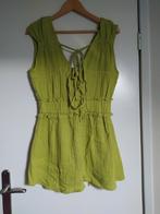 Olijfgroene Zomer Playsuit met Strikjes - Maat S, Ophalen of Verzenden, Nieuw, Groen, Overige merken