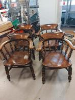 Windsor captainchairs, 4 stuks, Engeland 19e eeuw, Ophalen