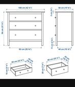 Ikea hemnes ladekast 3 lades, Huis en Inrichting, Kasten | Ladekasten, Ophalen, Zo goed als nieuw, 3 of 4 laden, Minder dan 100 cm