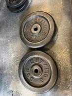 2 x 10 kg les mills don oliver bodypump halter schijven, Sport en Fitness, Fitnessmaterialen, Halterschijven, Gebruikt, 2 x 10 kg