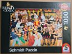 Schmidt puzzel van Beryl Cook : Party nacht, Ophalen of Verzenden, 500 t/m 1500 stukjes, Zo goed als nieuw, Legpuzzel