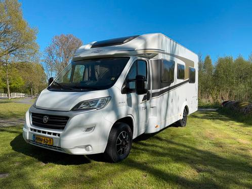 Hymer Carado T348 fiat 130 pk 4 pers. Hefbed luifel airco, Caravans en Kamperen, Campers, Bedrijf, tot en met 5, Half-integraal