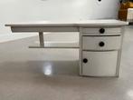 Zwevend kaptafeltje/wandkastje, vintage, hout, wit, Ophalen, Gebruikt