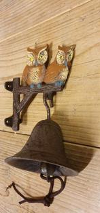 DEURBEL / 2 UILEN / GIETIJZER, Huis en tuin decoratie Marie, Nieuw, Info@huisentuindecoratiemarie.nl, Peize