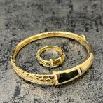18k gouden set armband met ring nieuw, Ophalen of Verzenden, Nieuw, Goud