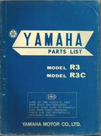Yamaha R3 R3 C Parts List 1969 (5139z), Motoren, Handleidingen en Instructieboekjes, Ophalen of Verzenden, Yamaha