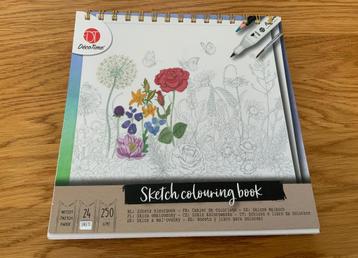 DecoTime Schetskleurboek, 24 pagina's op dik papier beschikbaar voor biedingen