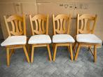 4 massief eiken stoelen - nieuw, Ophalen, Bruin, Nieuw, Vier