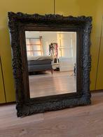 Antieke gipsen lijst met facet geslepen spiegel, Antiek en Kunst, Ophalen, Rechthoekig