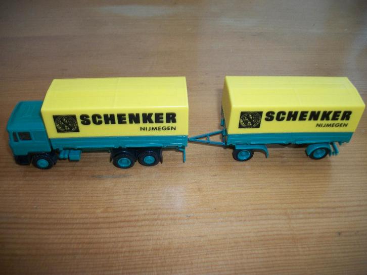 Herpa M.A.N. Schenker Nijmegen., Hobby en Vrije tijd, Modelauto's | 1:87, Nieuw, Bus of Vrachtwagen, Herpa, Ophalen of Verzenden