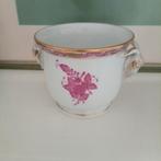 Herend Apponyi roze cachepot met ramskoppen, Ophalen of Verzenden
