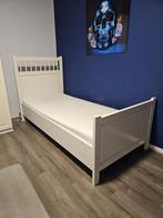 Eenpersoons bed, Ophalen, 90 cm, Eenpersoons, Wit